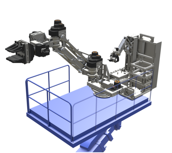 複数の大型ロボット重機による協調作業の実演展示を実施　人機一体が「2023国際ロボット展」に出展