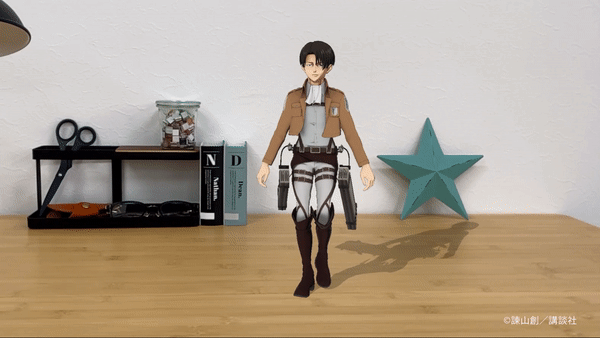 『進撃の巨人』リヴァイとエルヴィンの等身大デジタルフィギュア発売　Quest 3対応のMRアプリやスマホで楽しめる