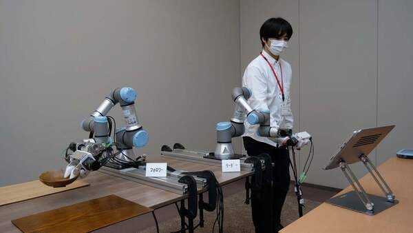 【日本初】ドコモと慶應大学が力触覚をロボットに活用したデモを公開　5GとMECで力加減を適切に操作できる無線自律制御に成功