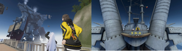 横須賀の戦艦三笠が巨大ロボットに!「メタバースヨコスカ」と展覧会「日本の巨大ロボット群像」のコラボで「みかさロボ」誕生