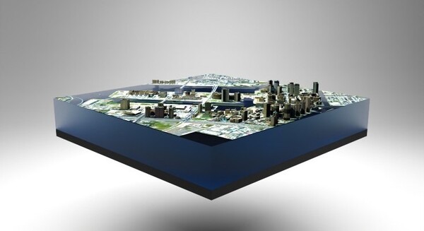 ARで近未来の豊洲を探索！清水建設とアップフロンティアが共同開発した『豊洲ジオラマビジョン』とは　国交省の「PLATEAU」を活用