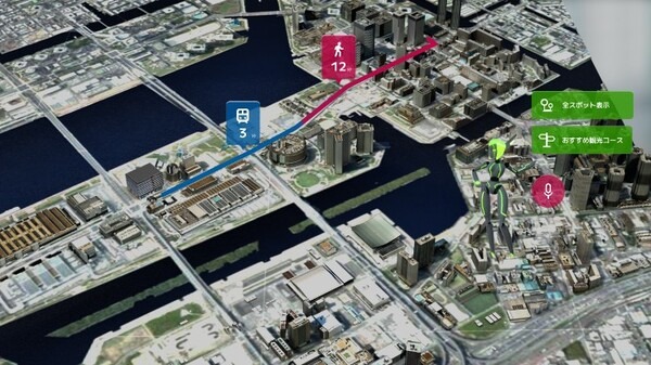 ARで近未来の豊洲を探索！清水建設とアップフロンティアが共同開発した『豊洲ジオラマビジョン』とは　国交省の「PLATEAU」を活用