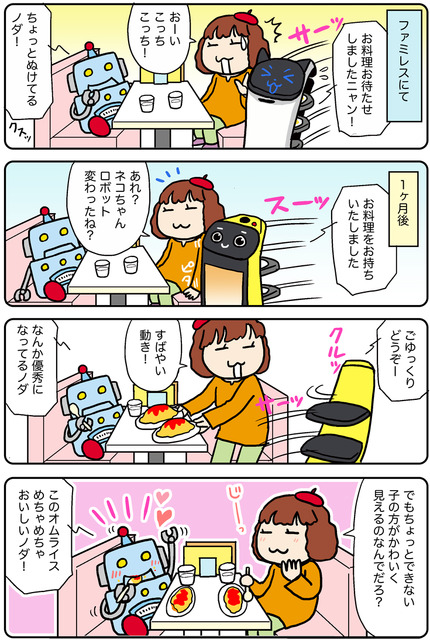 【連載マンガ ロボクン vol.266】ネコ型ロボット進化する