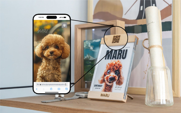 お気に入りのペットの写真をAIがアニメ風キャラクターや水彩画風に変換　ペットの写真立て「ペトフォ」の販売開始