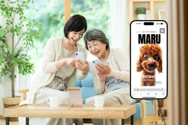 お気に入りのペットの写真をAIがアニメ風キャラクターや水彩画風に変換　ペットの写真立て「ペトフォ」の販売開始