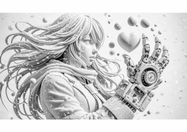澤村徹氏初の生成AIアート展「突撃恋愛少女」開催中　言葉からAIと描いた作品約80点を展示