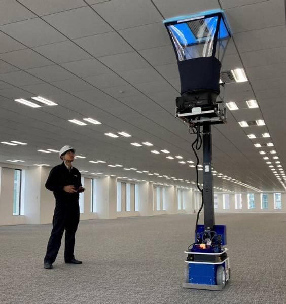 鹿島とイクシス、風量測定ロボット「Air-vo」を開発　風量測定業務の約6割削減を確認　BIMを活用して半自動化
