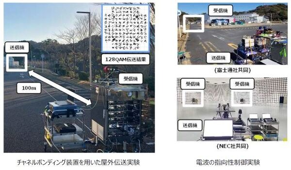 ドコモ、NTT、NEC、富士通が世界最高クラスのサブテラヘルツ帯無線デバイスを開発、100Gbpsの超高速伝送を実現
