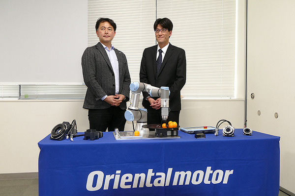 オリエンタルモーターが協働ロボット市場に本格進出　中空ロータリーアクチュエータが「UR+」に認証、外部旋回軸をロボットから直接制御可能