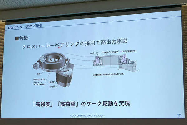 オリエンタルモーターが協働ロボット市場に本格進出　中空ロータリーアクチュエータが「UR+」に認証、外部旋回軸をロボットから直接制御可能
