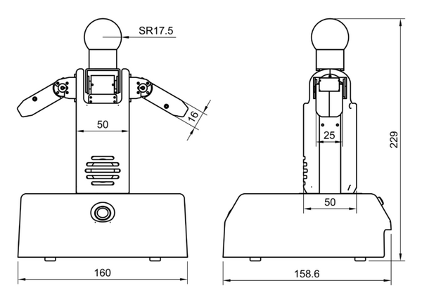 着ぐるみを着せられる小型コミュニケーションロボットのベースモデルを発売　ヴイストン