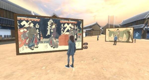 浮世絵をメタバース上で体験　企画展「小樽芸術村デジタルアーカイブ 迫力の浮世絵展」を開催　美人画・風景画・妖怪画を公開