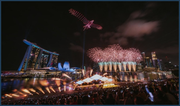 未来型花火エンターテインメントと1000機のドローンショー「STAR ISLAND FUKUOKA 2024」5/11～12にドローンと花火が共演