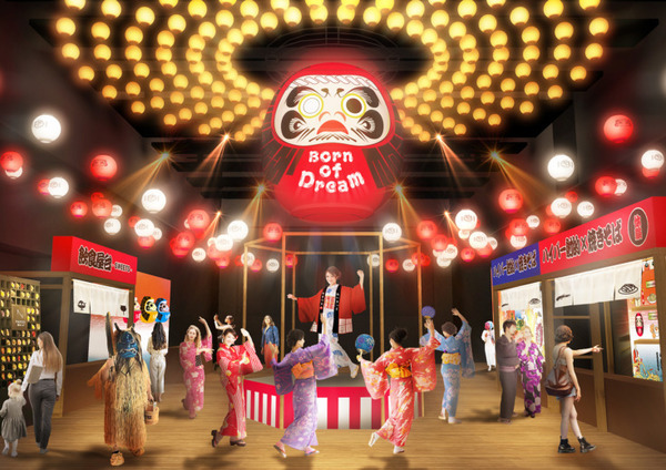 東京・丸の内　AIとプロジェクションマッピングで最先端の夏まつり開催へ　話す巨大ダルマも登場　三菱地所とNAKED
