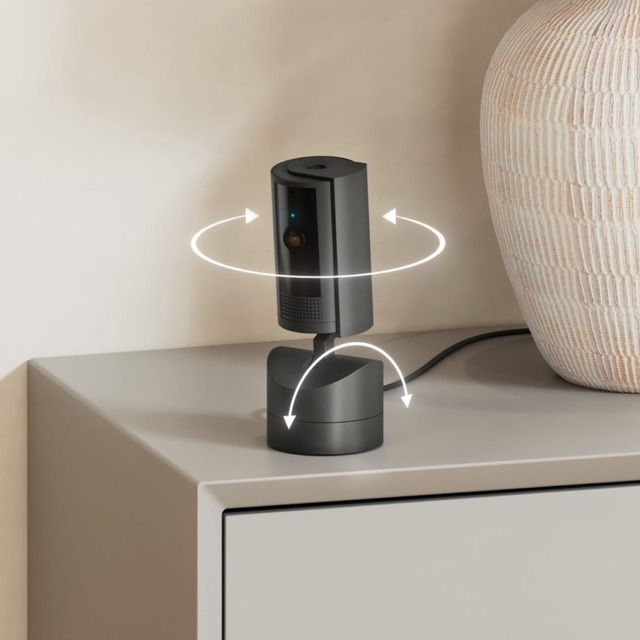 Amazon　スマホで首振りが操作できるRing屋内用セキュリティカメラが日本でも発売　動き検知で自動通知、防犯や見守りカメラに