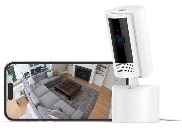 Amazon　スマホで首振りが操作できるRing屋内用セキュリティカメラが日本でも発売　動き検知で自動通知、防犯や見守りカメラに