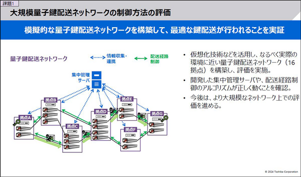 東芝が大規模な量子暗号通信ネットワーク向け「量子鍵の配送制御」と「配送高速化技術」を開発　量子暗号通信の現状と課題、発表内容を解説