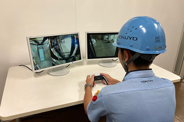 既存のフォークリフトに遠隔操作・自動運転技術を後付け追加　コクヨロジテムがARAVと物流現場向けに実証実験