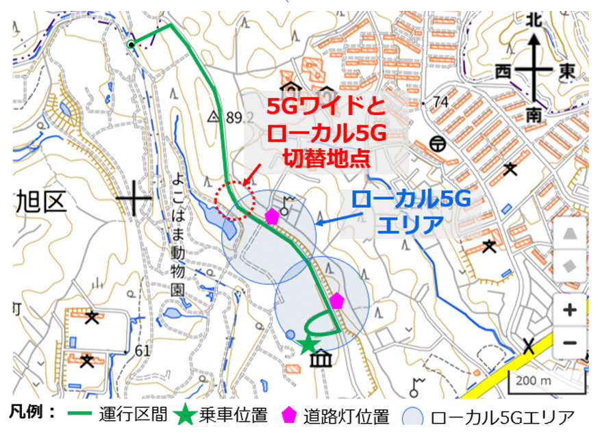 NTTなど よこはま動物園ズーラシア地域で最新通信技術と自動運転バスの実証実験　遠隔監視や路車協調システムで車両制御を検証