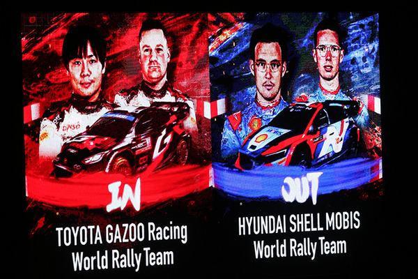 WRCラリージャパン 勝田選手がポイントリーダーのヌービル選手と一騎打ち！勝ったのはどっち?　豊田スタジアムSS1の結果