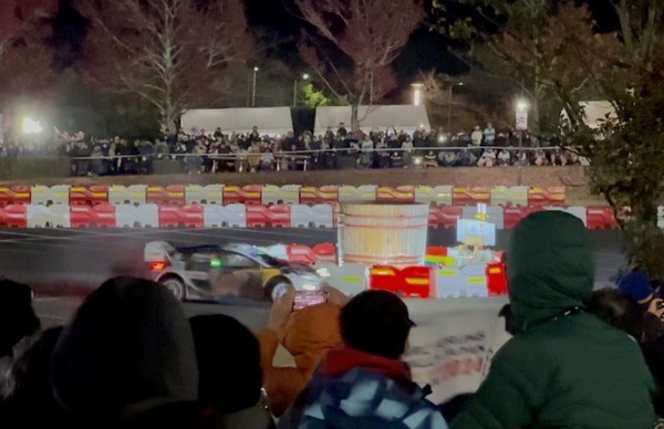 WRCラリージャパン　勝田貴元選手が岡崎ナイトステージで2連続トップタイム