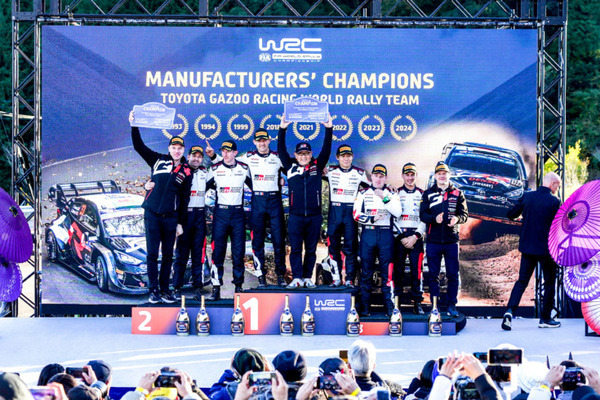 WRCラリージャパン トヨタGRが2024年の年間メーカー・チャンピオンを獲得！最終ステージでヒョンデを逆転【最終順位】