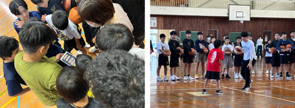 ソフトバンク　スポーツDXで中学生にバスケを学ぶ機会を拡大　長崎県でBリーグ選手とAIスマートコーチで遠隔支援