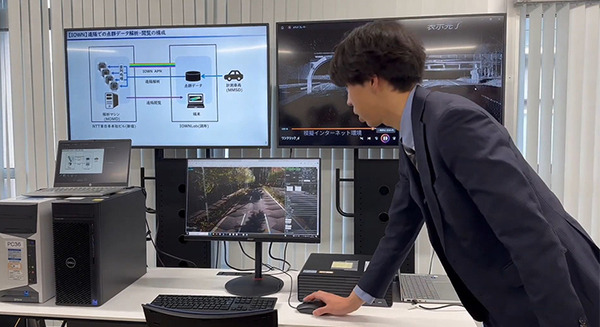 NTT東日本/三菱電機　膨大な3次元点群データをIOWN APNの100Gbps通信でデモ　インフラ点検の遠隔解析・遠隔閲覧に成功