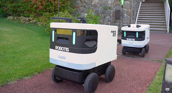 アスラテック、ROBOTIS社製の自動配送ロボットの取扱開始　屋内型と屋外型の2タイプ、エレベータを操作する機能も