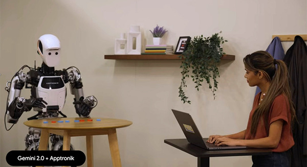 Google DeepMindが生成AI「Gemini」をヒューマノイドで活用　会話・三目並べ・文字パズルの動画を公開　Apptronikと連携