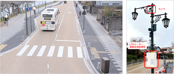 自動運転車と道路のセンサーやカメラが通信で連携　NECが路車協調システムを各地で実証　安全な自動運転の社会実装の早期実現へ