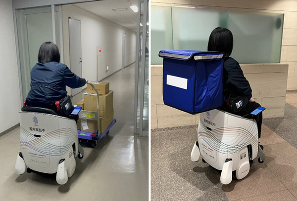 ホンダ「着座型ハンズフリーパーソナルモビリティ UNI-ONE」をビル清掃業務と配送業務に活用、実用性の検証結果を公表　日鉄興和不動産と品川インターシティ