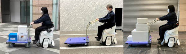 ホンダ「着座型ハンズフリーパーソナルモビリティ UNI-ONE」をビル清掃業務と配送業務に活用、実用性の検証結果を公表　日鉄興和不動産と品川インターシティ