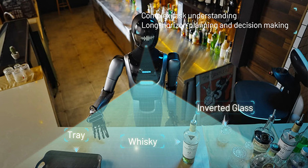 KEENONがセミヒューマノイド「XMAN-R1」を発表　配膳ロボットなど既存製品群と連携する動画も公開