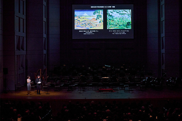 北斎の名画とジャポニスムの響きが交錯するオーケストラ公演、千人が堪能　NTT ArtTechnologyとBunkamuraが主催