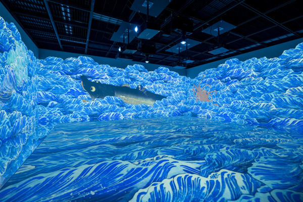 「宮本武蔵の鯨退治」「相馬の古内裏」など体感型デジタルアート「歌川国芳展」開催中　公式記録写真を公開　北海道立近代美術館