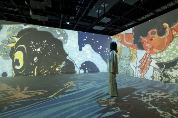 「宮本武蔵の鯨退治」「相馬の古内裏」など体感型デジタルアート「歌川国芳展」開催中　公式記録写真を公開　北海道立近代美術館
