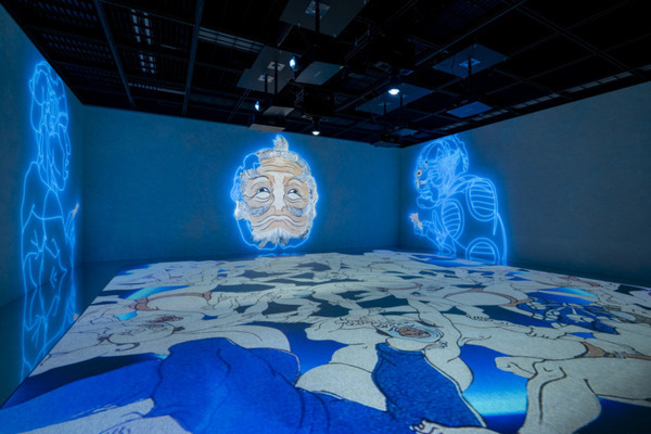 「宮本武蔵の鯨退治」「相馬の古内裏」など体感型デジタルアート「歌川国芳展」開催中　公式記録写真を公開　北海道立近代美術館