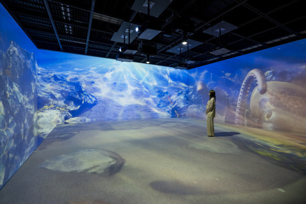「宮本武蔵の鯨退治」「相馬の古内裏」など体感型デジタルアート「歌川国芳展」開催中　公式記録写真を公開　北海道立近代美術館
