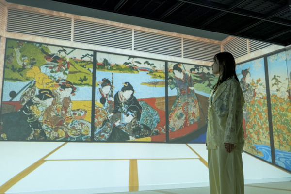 「宮本武蔵の鯨退治」「相馬の古内裏」など体感型デジタルアート「歌川国芳展」開催中　公式記録写真を公開　北海道立近代美術館