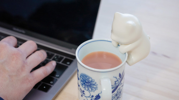 海外の支援者が日本の2倍超！大人気の「猫舌ふーふー」先行体験イベント開催　けなげに頑張るプロトタイプも公開