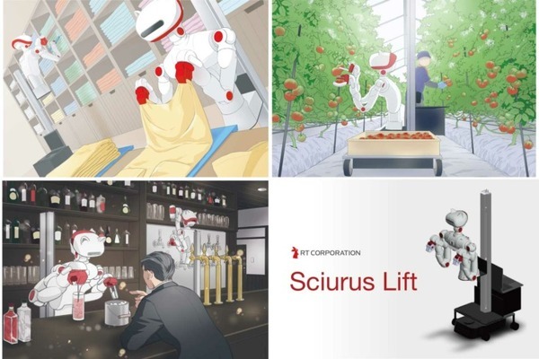 アールティの双腕ロボット「Sciurus17」に新リフト機構を搭載　移動能力はカチャカと連携　研究室から社会実装へ