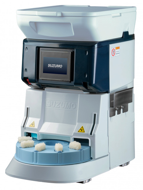 鈴茂器工の寿司シャリ玉ロボット「SSN-J」を約10年ぶりに刷新し「SSN-KTA」発売