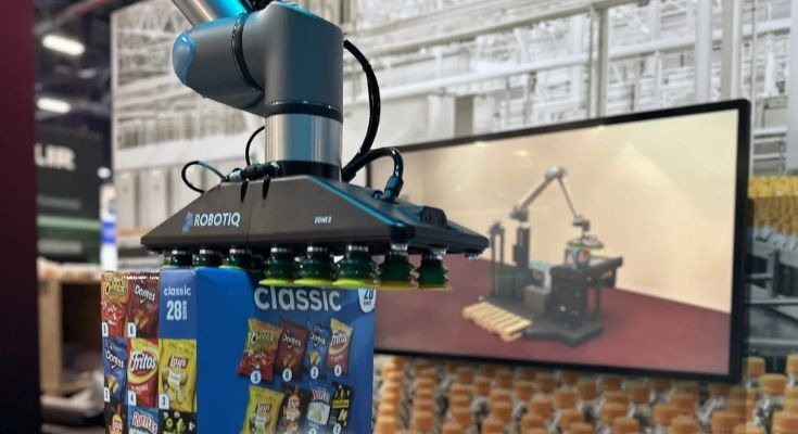 ユニバーサルロボット・Robotiq・Siemensが協力、「CES 2026」で次世代パレタイジングシステムを公開 画像