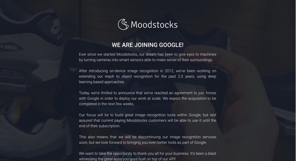 GoogleがフランスのAIスタートアップ「Moodstocks」を買収、機械学習・物体認識技術の強化へ 画像
