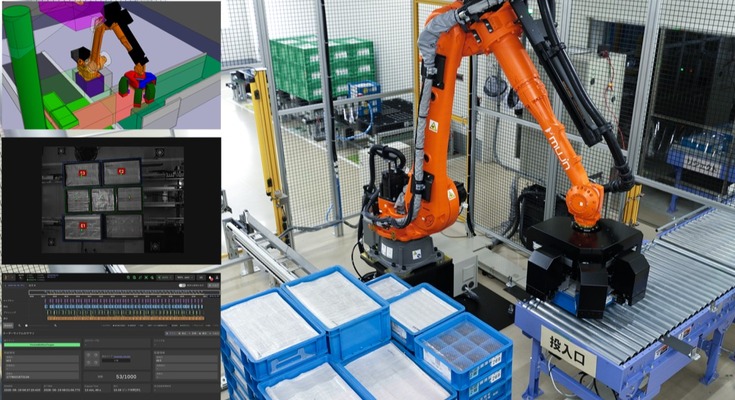 MujinOS搭載ロボット導入事例、フィジカルAI技術を松田電機工業所の入荷・入庫工程に活用 画像