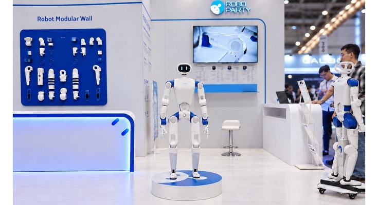 ヒューマノイドRoboParty「RP1」がIROS 2026で公開 蹴られても姿勢を立て直すデモを実施 画像