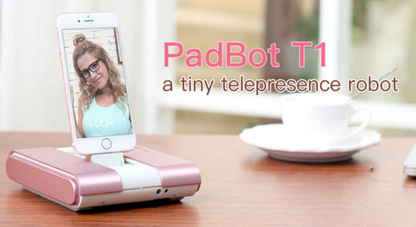 スマホを利用する小型テレプレゼンスロボット「PadBot T1 」登場！ 画像
