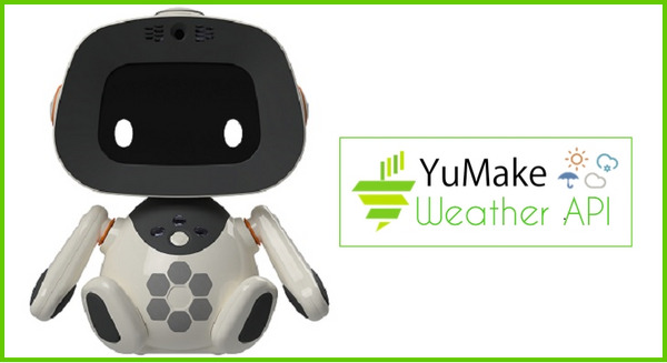 YuMakeがパートナーロボット「ユニボ」に気象情報提供を開始、アクション設定により「かけがえのない家族の一員」へ 画像