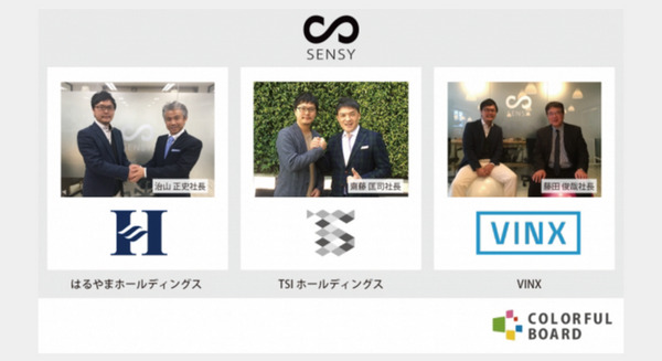 パーソナル人工知能「SENSY」開発のカラフルボード、8億円超の資金調達を発表！ 「はるやま」等との業務提携も 画像